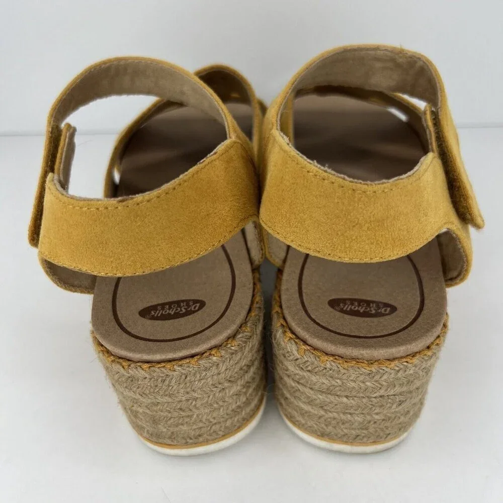 Dr. Scholl’s Canary Catch 22 Yellow Womens Size 10M Espadrille Platform Sandals